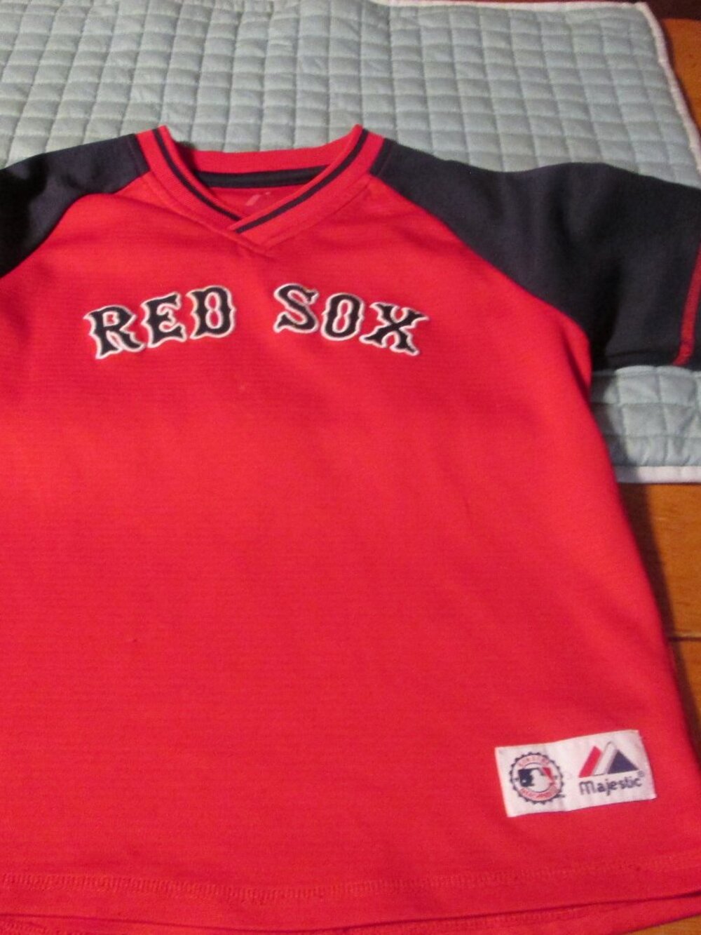 Vtg Boys Majestic red sox jersey Genuine Merchandise med